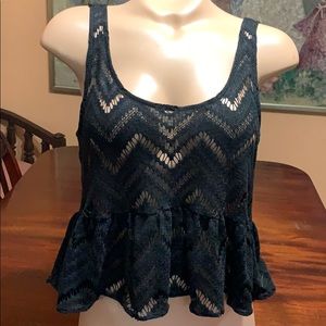 BCBGeneration High Lo Peplum Top